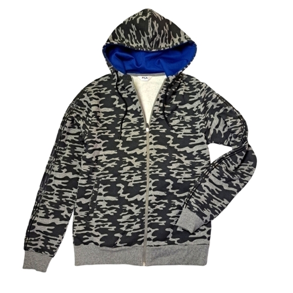 FILA Camo Zip up Hoodie - Picture 1 of 8